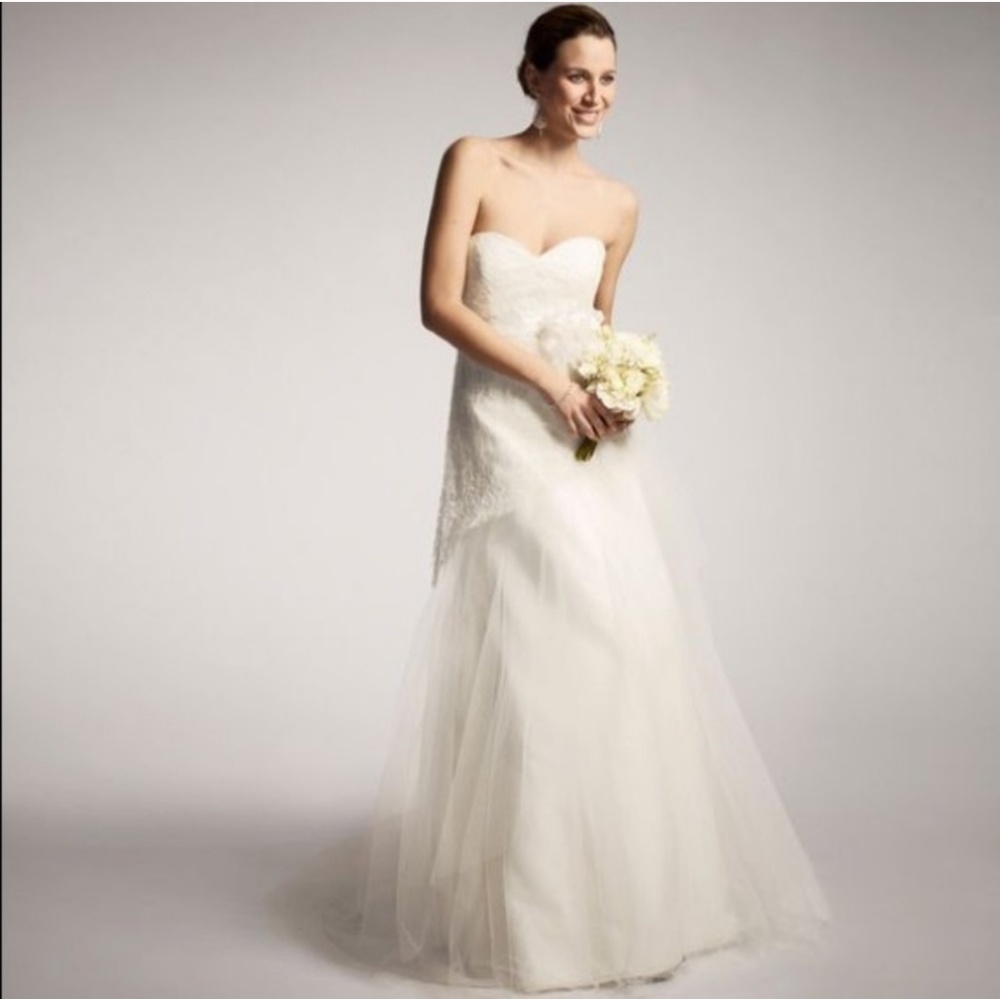 Jenny yoo voletta tulle organza silk wedding gown
